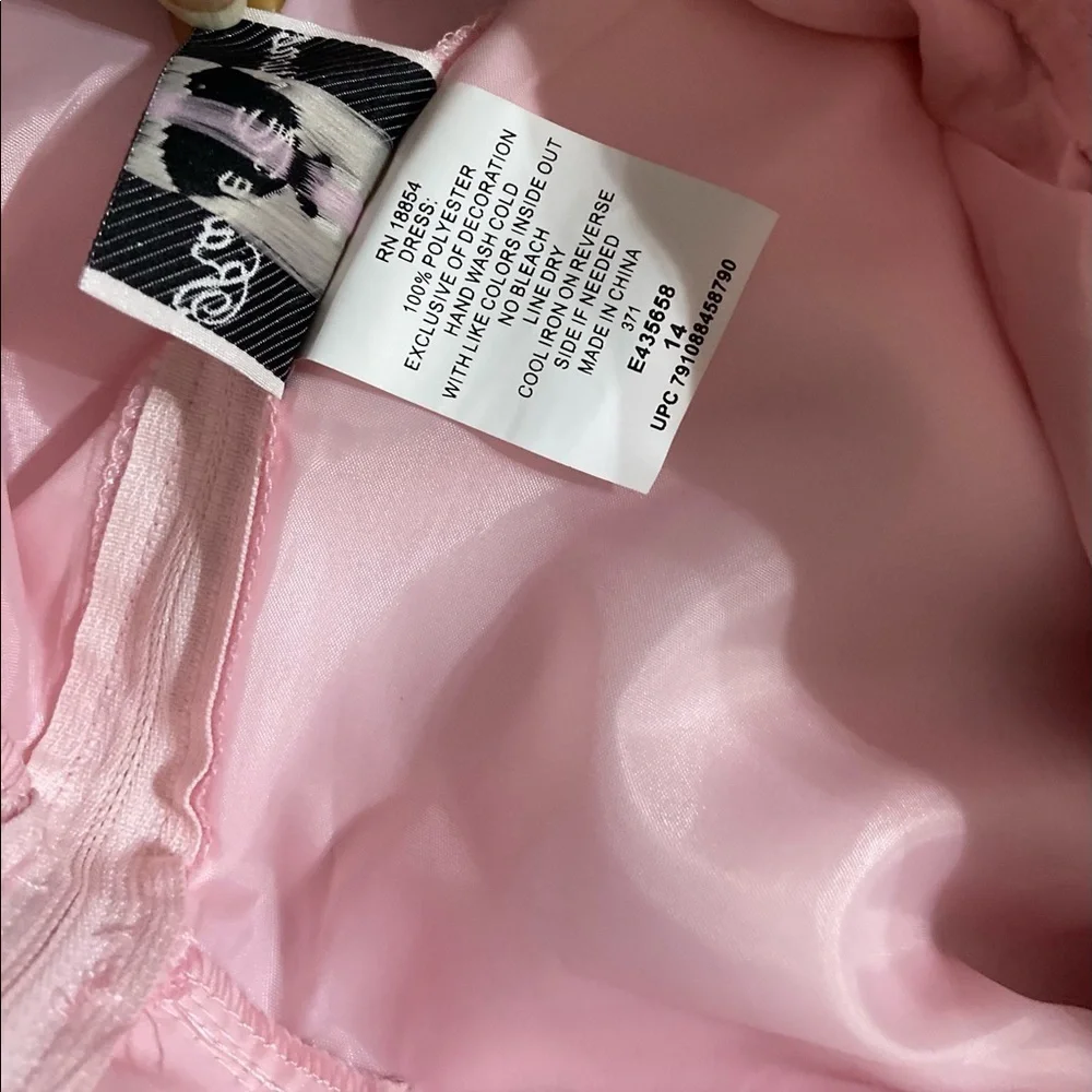 Rare editions pink girls flare dress
